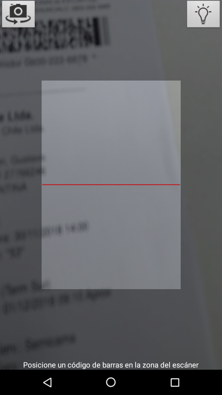 Toque el botón retroceso (volver hacia atrás) una vez