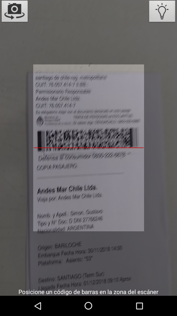 Toque el botón de la cámara