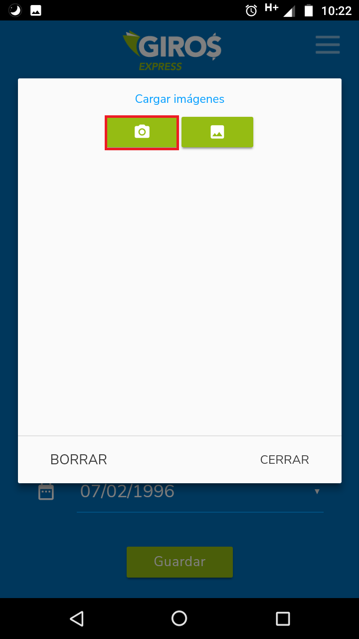 Seleccione la opción que corresponda