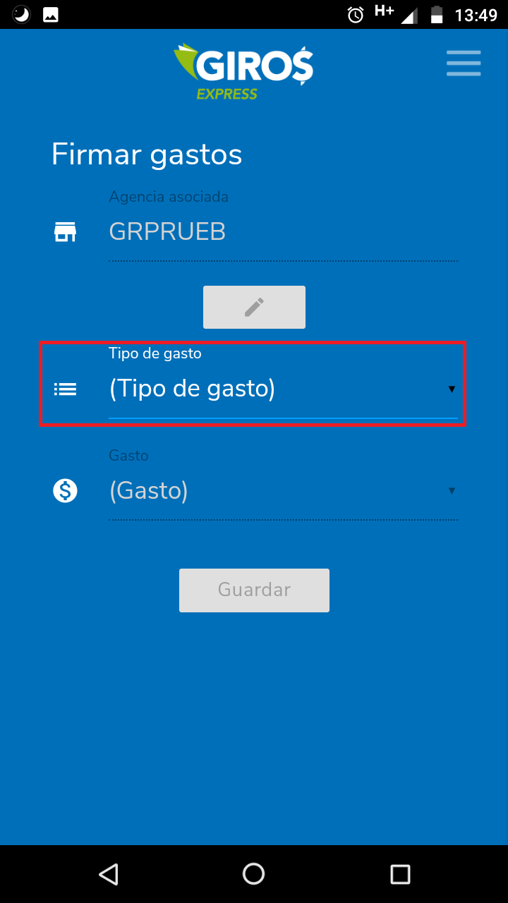 Haga click en "Guardar archivo"