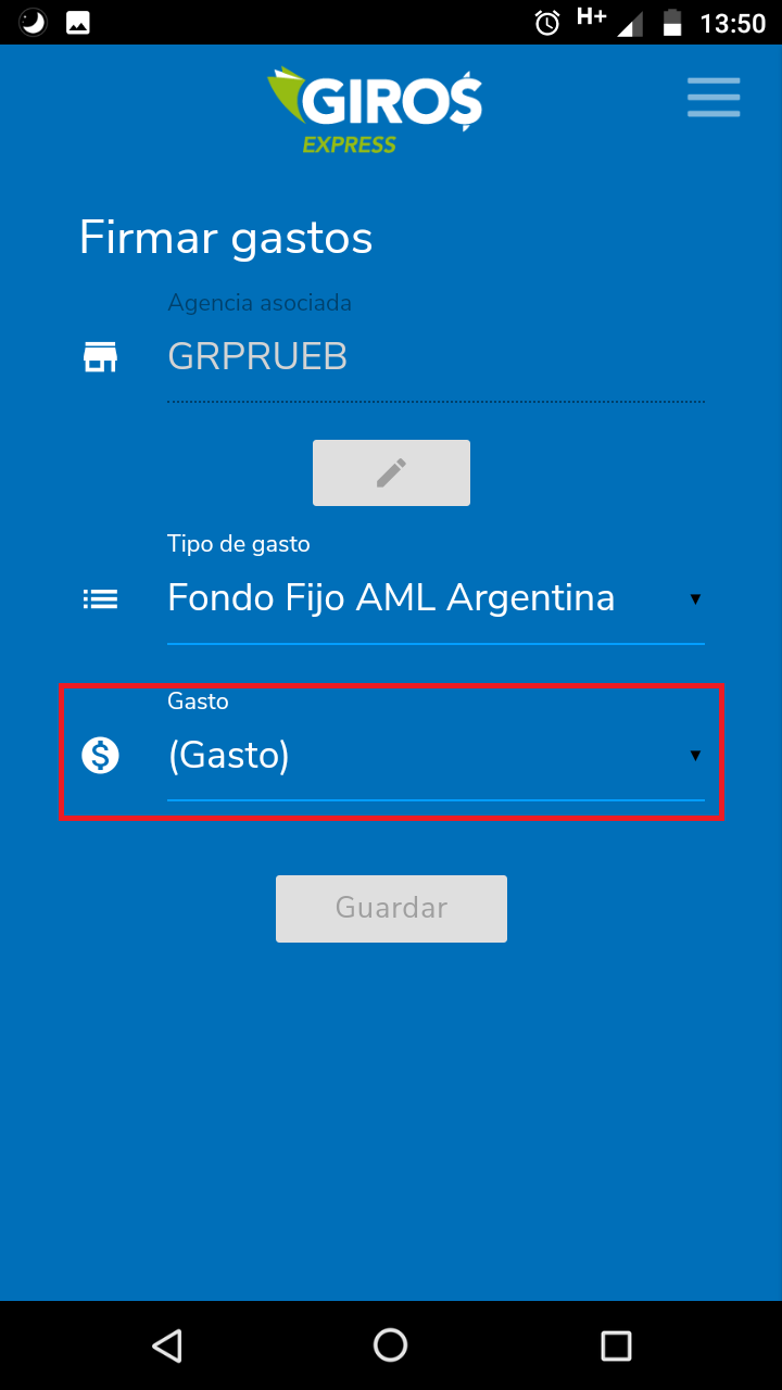 Haga click en "Guardar archivo"