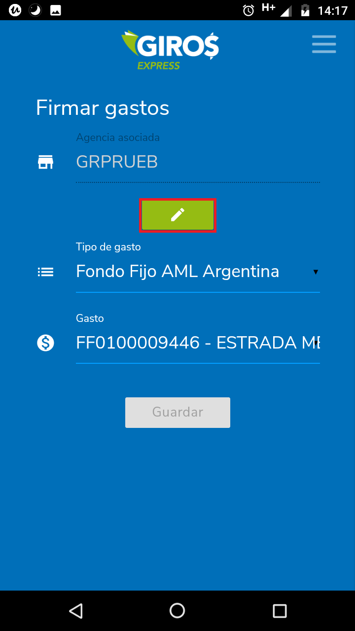 Haga click en "Guardar archivo"