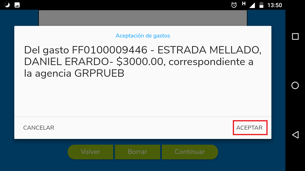 Haga click en "Guardar archivo"