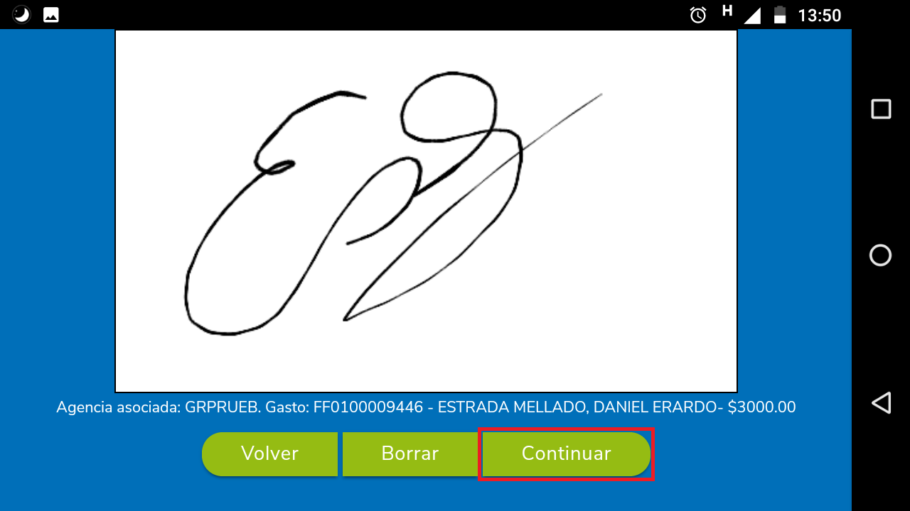 Haga click en "Guardar archivo"