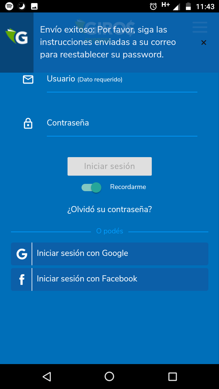 Una vez obtenido el mensaje de éxito ingrese a al correo (Zimbra) de su agencia