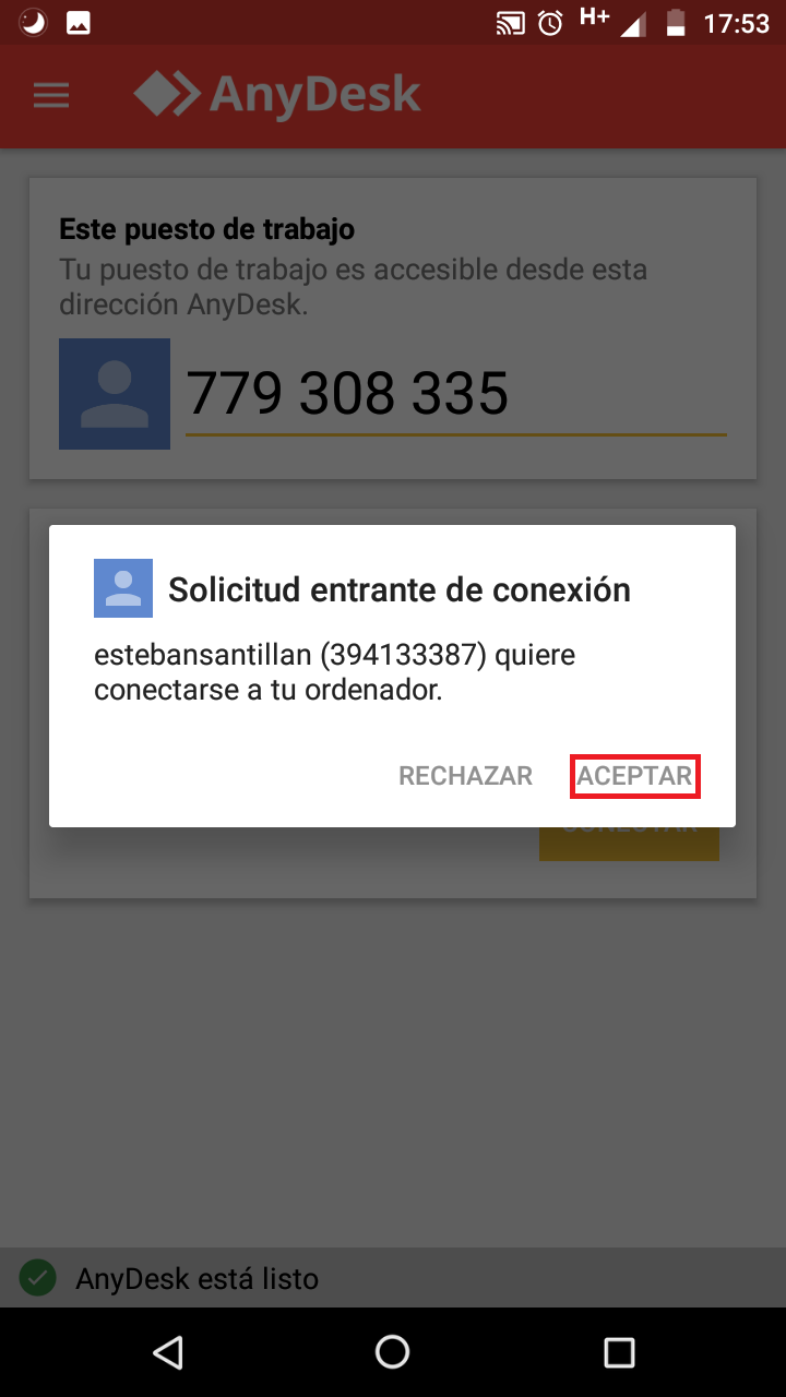 Haga click en "Guardar archivo"