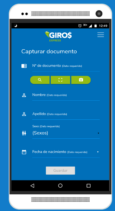 Formulario en blanco