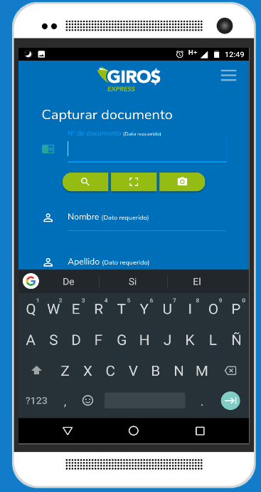 Complete todos los datos del formulario
