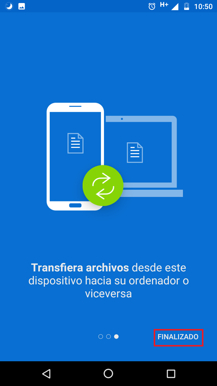 Una vez que llegue al final, presione en <b class="text-red>Finalizado</b>