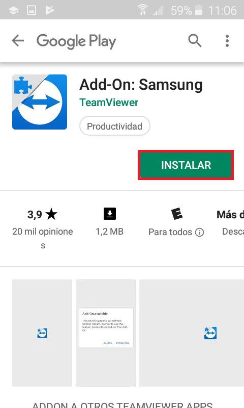 Presione en <b class="text-red">Instalar</b>